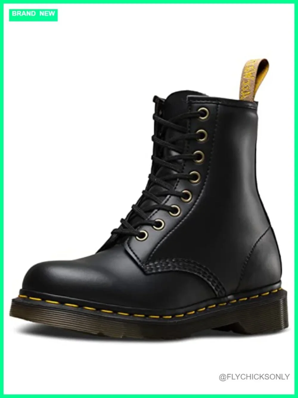 Vegan 1460 8 Eye Combat Boot Lace-Up